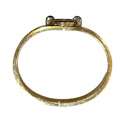 Hermes Mini Clic Bracelet In Nata Gold, Metal, Enamel