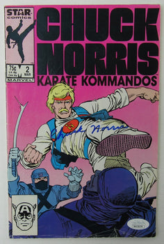 Chuck Norris Autographed Comic Book March 2, 1987