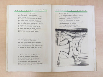 Fragments Du Narcisse By Paul Valry First Edition, 1947, Paris