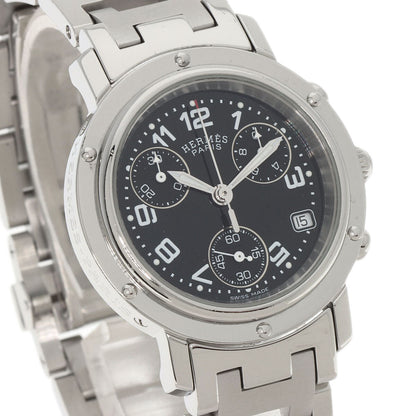 Hermes Clipper Chrono Watches Cl1.310 Stainless Steel/Stainless Steel Ladies