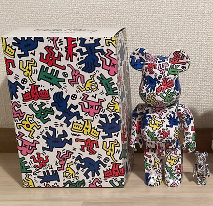 400% Bearbrick BE@RBRICK Keith Haring KEITHHARING 100%
