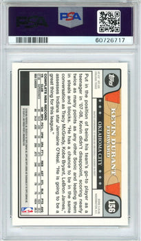 Kevin Durant 2008 Topps Chrome Card #156 (Psa Mint 9)