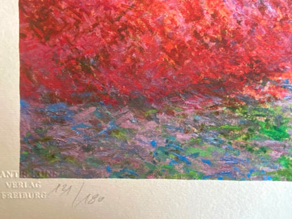 Claude Monet Lithograph Signed Numbered Stamp