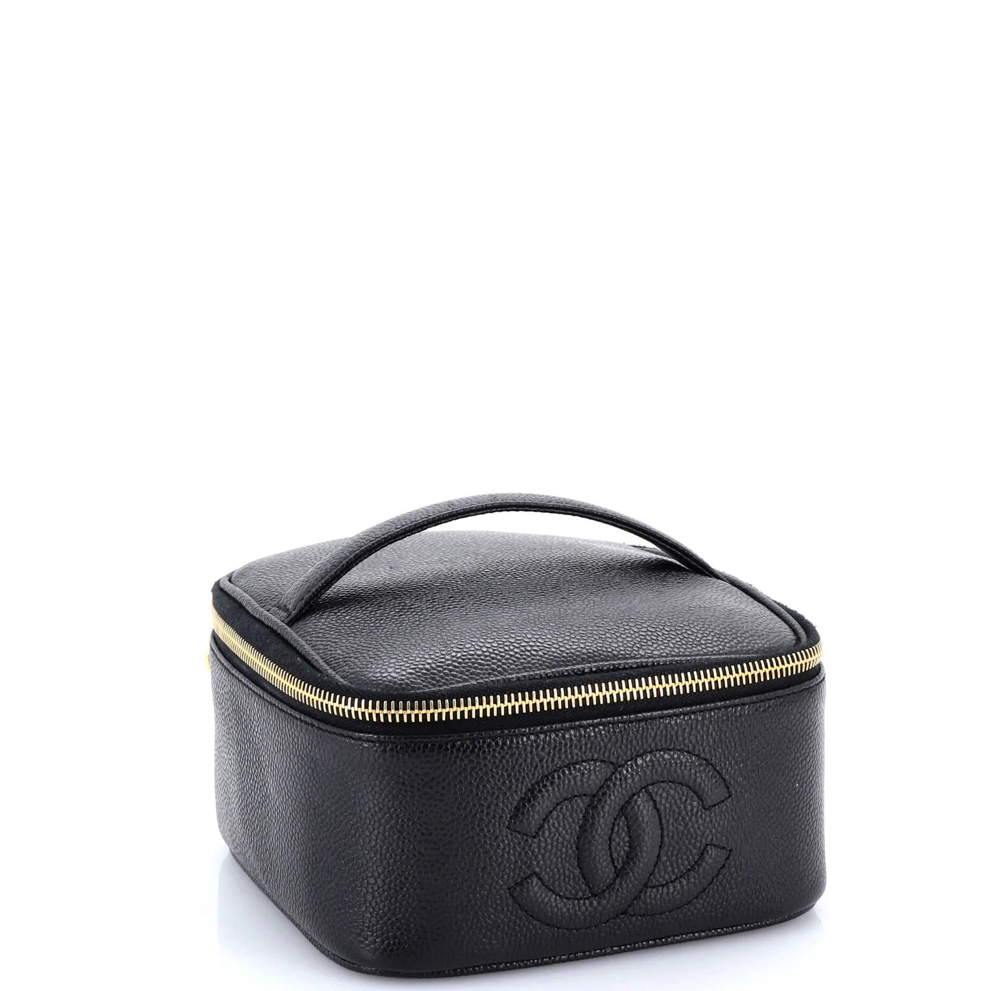 Chanel Vintage Timeless Vanity Case Caviar Mini
