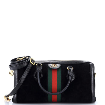 Gucci Ophidia Boston Bag Suede Medium