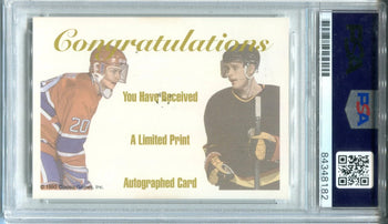 Pavel Bure & Valeri Bure Autographed 1993 Classic Card (Psa)