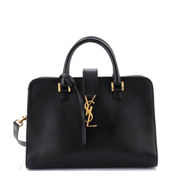 Small Saint Laurent Monogram Cabas Leather