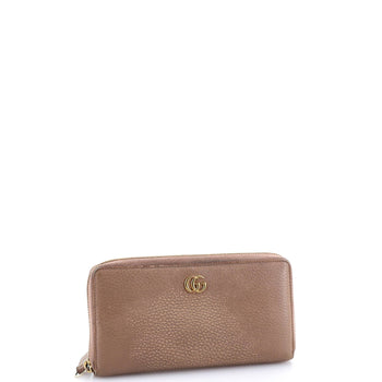 Gucci Gg Marmont Zip Around Wallet Leather