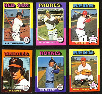1975 Topps Baseball Complete Set (660) Aaron,