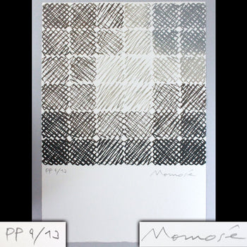 Hisashi Momose Strips Signed Original Lithograph