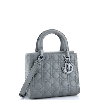 Christian Dior Ultra Matte Lady Dior Bag Cannage Quilt Calfskin Medium