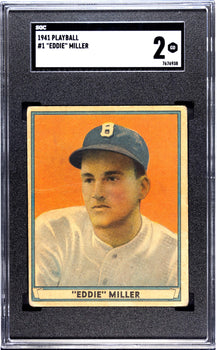 Eddie Miller 1941 Playball Card #1 Sgc 2