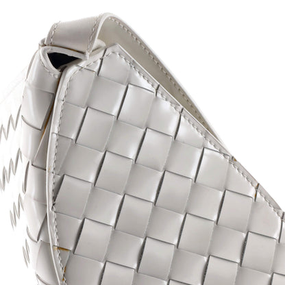 Bottega Veneta Cradle Fold Over Shoulder Bag Intrecciato Leather