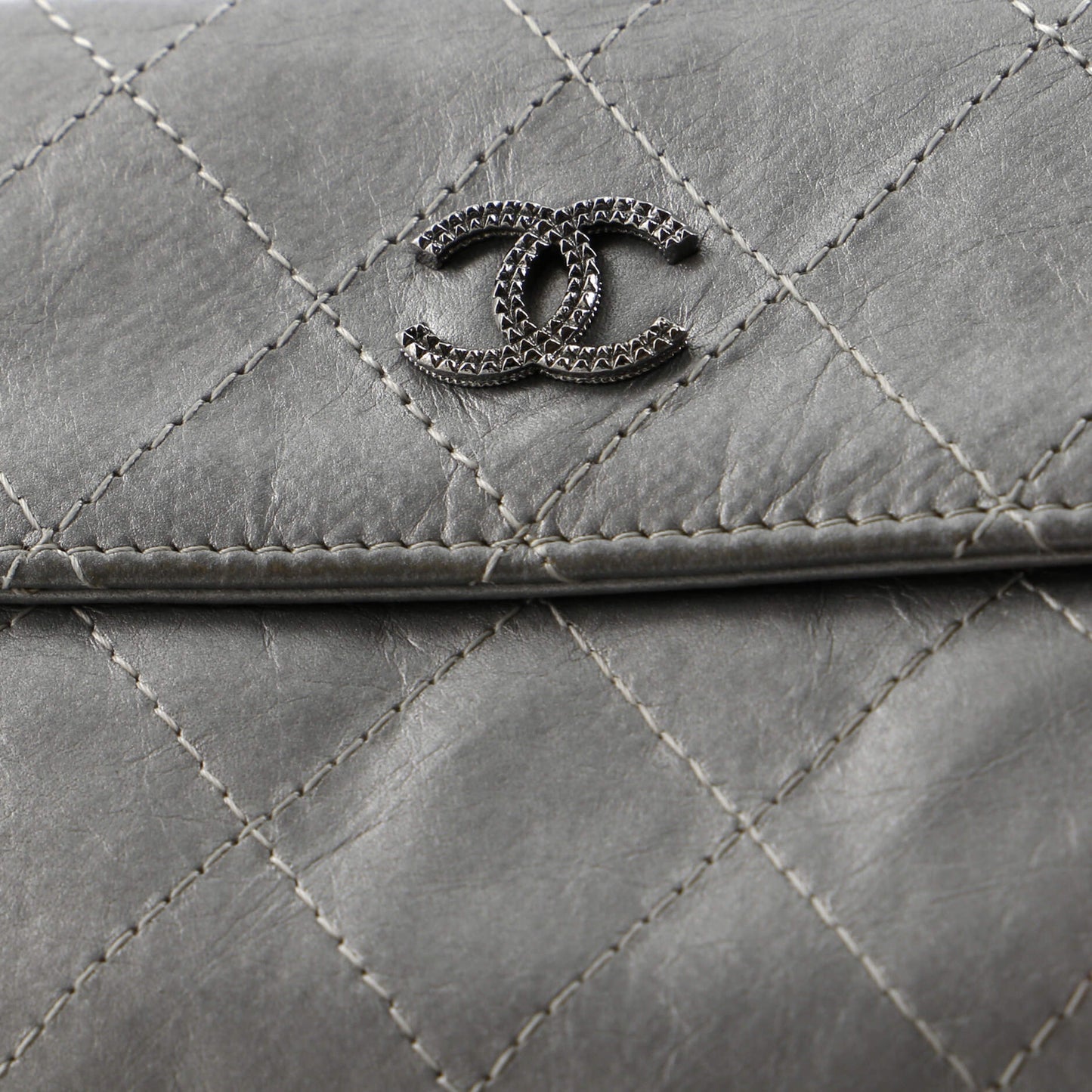 Chanel Cc Compact Wallet Quilted Calfskin