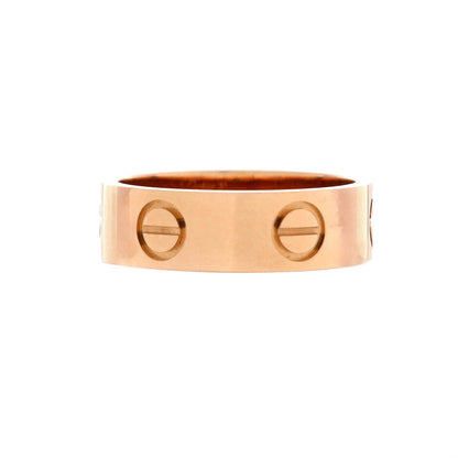 Cartier Love Band Ring 18K Rose Gold
