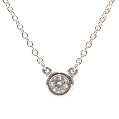Tiffany & Co. By The Yard Diamond Necklace 0.10Ct Sv925 Silver
