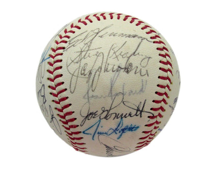 1972 Chicago White Sox Team Signed Baseball (25) Tanner Wood 193598