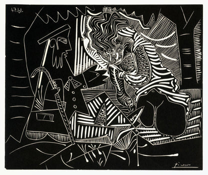 Pablo Picasso Luncheon On The Grass (White) " Lithograph Cubism