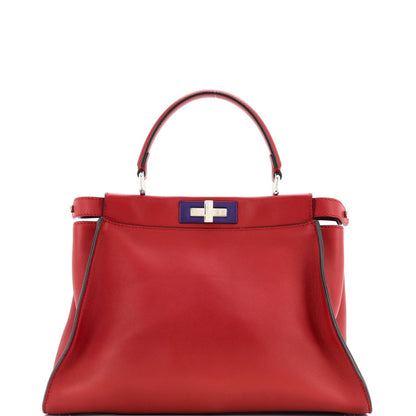 Fendi Peekaboo Bag Rigid Leather Regular