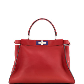 Fendi Peekaboo Bag Rigid Leather Regular