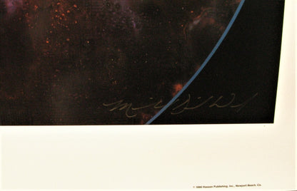 Michael David Ward - 'Windows Of The Mind' Mixed Media Print Signed Space Art