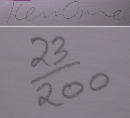 Ken Done "Two Black Fish" Hand Signed Serigraph 23/200 Large Framed Vibrant