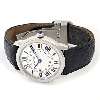Cartier Rondo Solo Sm Wsrn0019 Silver Case Size 29Mm Ladies Used Watch #61130