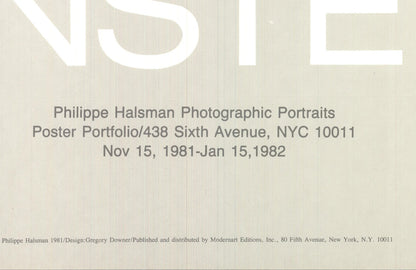 Philippe Halsman Einstein " Offset Lithograph Photography Black