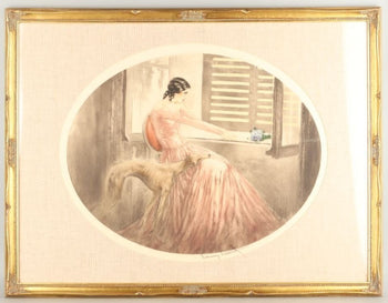 Louis Icart Madame Bovary Original Etching Aquatint Signed French Art Deco