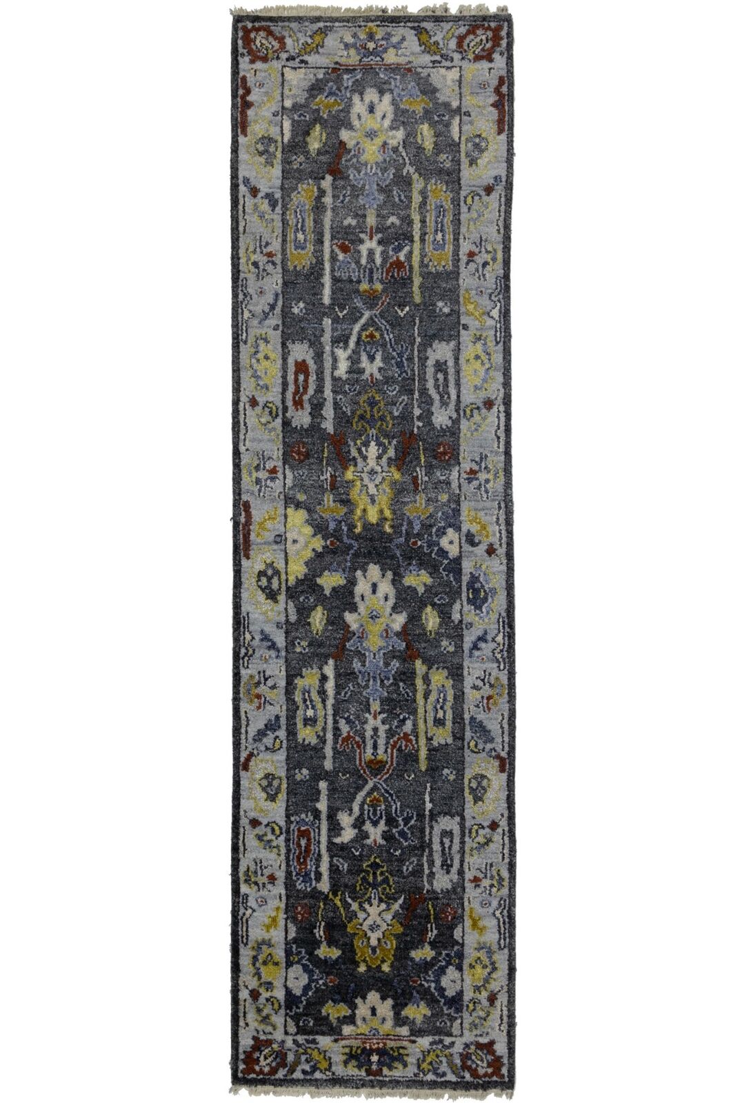 Osh Chobi Oriental Runner Rug 2'6X9'9 Ft Muted