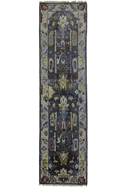 Osh Chobi Oriental Runner Rug 2'6X9'9 Ft Muted