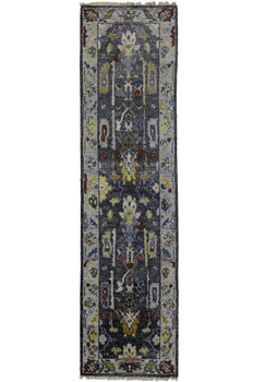 Osh Chobi Oriental Runner Rug 2'6X9'9 Ft Muted