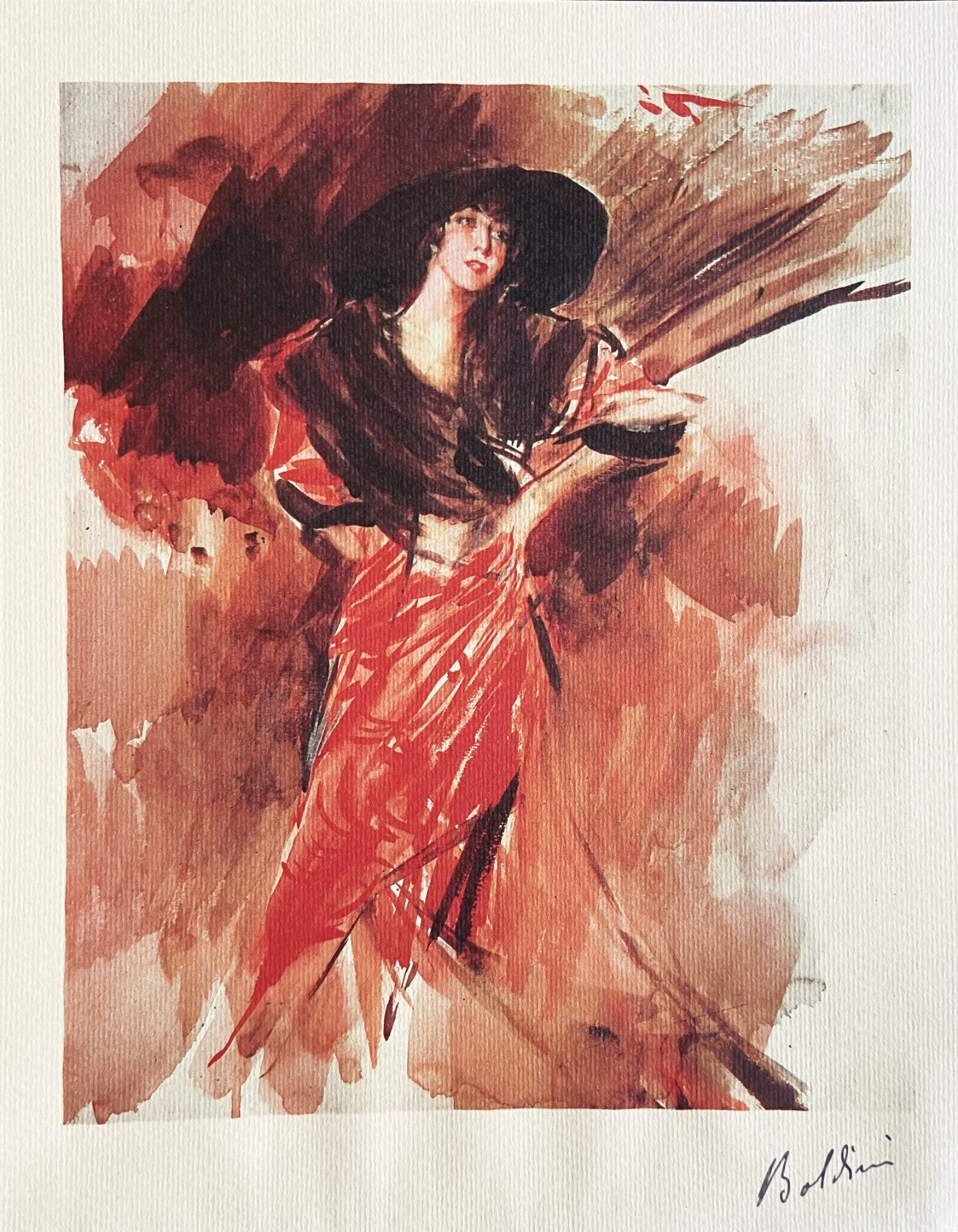 Giovanni Boldini Lithograph 1963 Coa Signed Limited