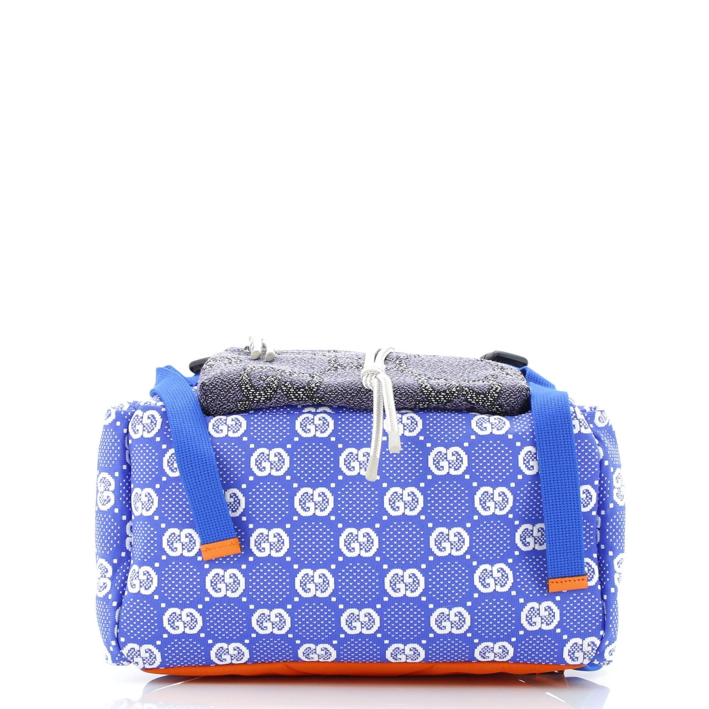 Gucci Panelled Double Buckle Backpack Gg Jacquard Nylon And Rubber Large