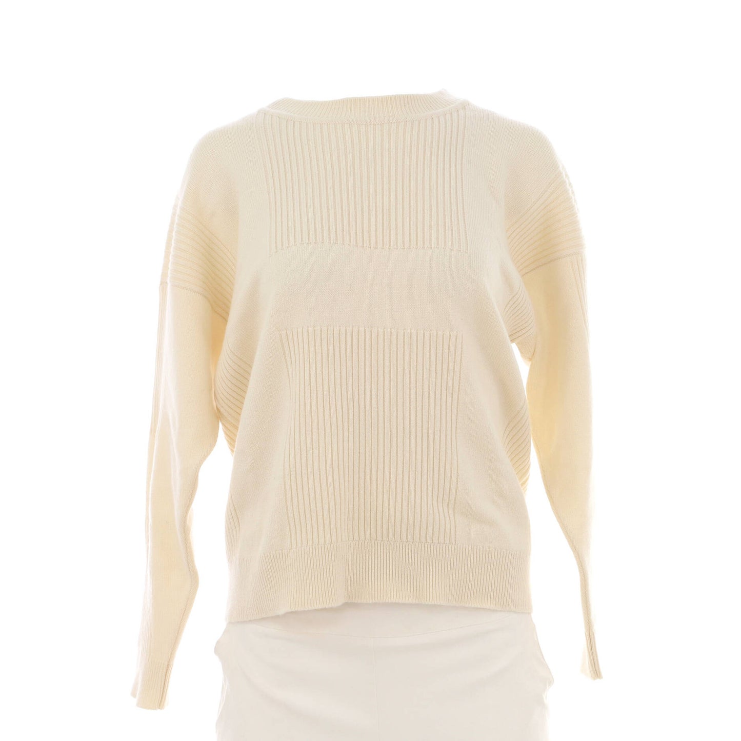 Hermes Women'S H Long Sleeve Crewneck Sweater Cashmere