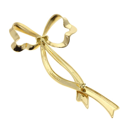 Tiffany&Co. Ribbon Brooch Brooch K18 Yellow Gold