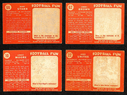 1958 Topps Football Card Complete Set (1-132)