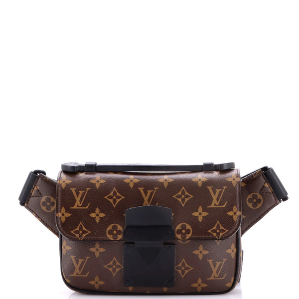 Louis Vuitton S Lock Sling Bag in Macassar Monogram Canvas