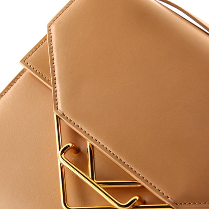 Bottega Veneta Clip Flap Bag Leather