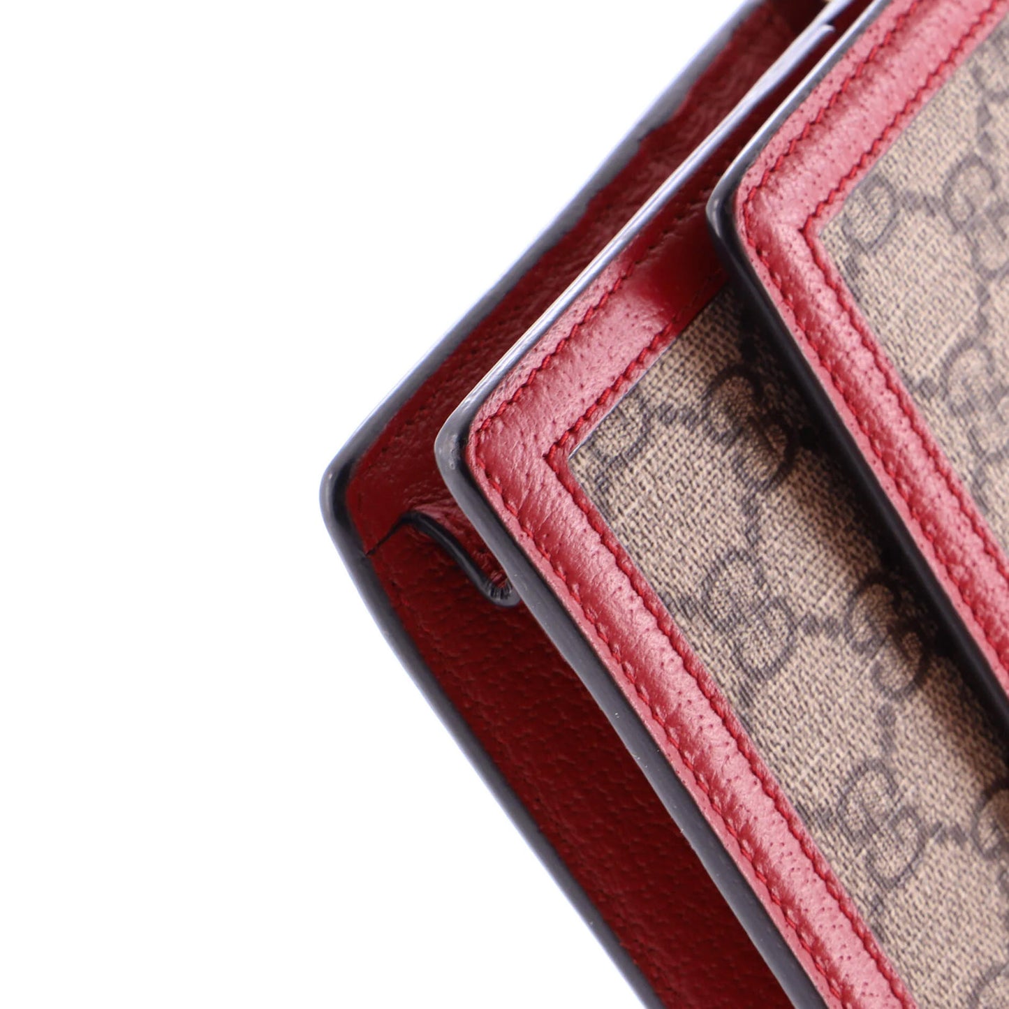 Gucci Queen Margaret Chain Wallet Gg Coated Canvas Mini