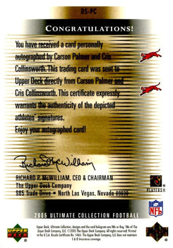 Carson Palmer & Cris Collinsworth 2005 Ultimate