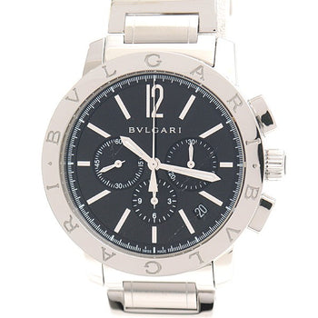Bvlgari Bvlgari Bvlgari Chronograph El Primero Black Dial Ss Bb41Sch