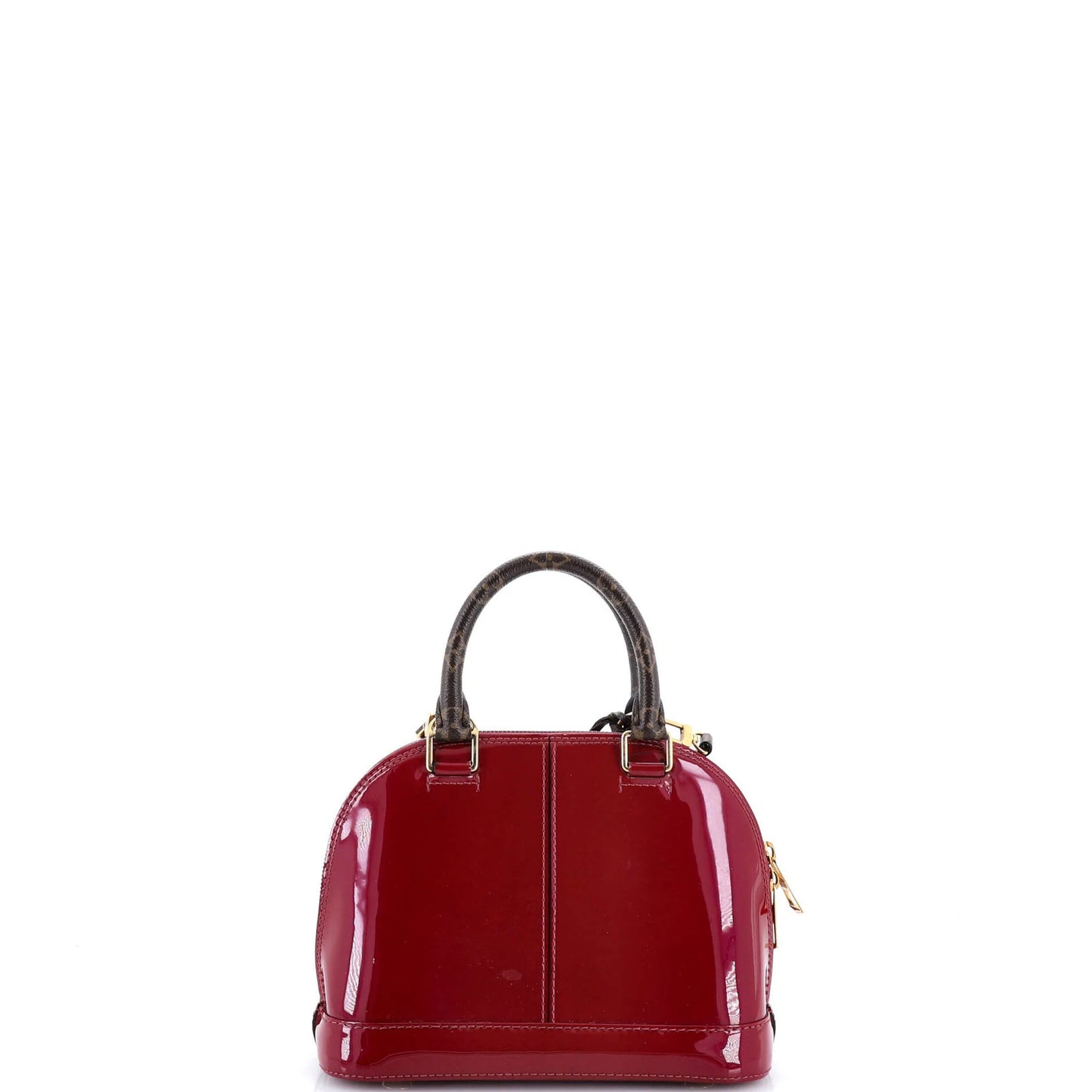 Louis Vuitton Alma Handbag Vernis With Monogram Canvas Bb