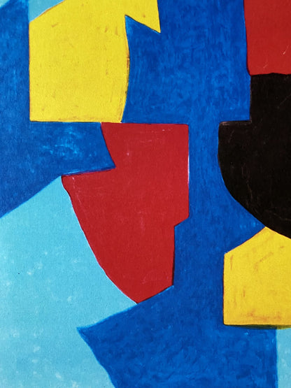 Serge Poliakoff Lithograph Moma Coa Signed Op Numbered In Pencil