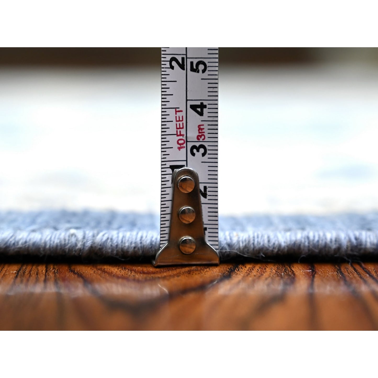 6'2"X8'10" Queen Blue Finer Peshawar Extra Soft Wool Hand Knotted Rug