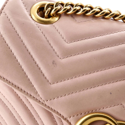 Gucci Gg Marmont Flap Bag Matelasse Leather Small