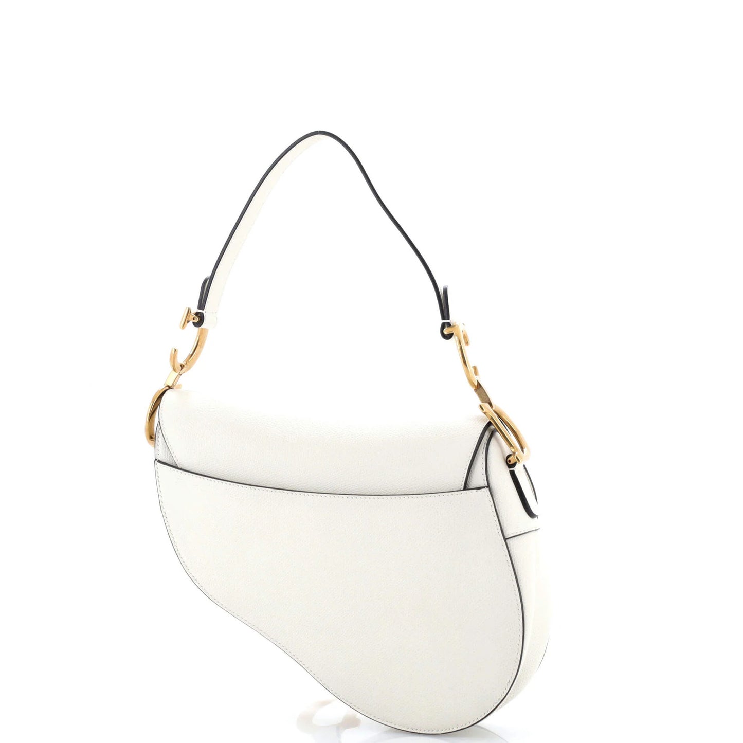 Christian Dior Saddle Handbag Leather Medium