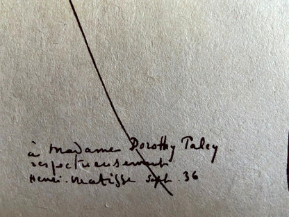 Henri Matisse Lithograph 1960 Coa Hand Signed Hand Numbered