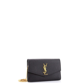 Saint Laurent Uptown Chain Wallet Leather