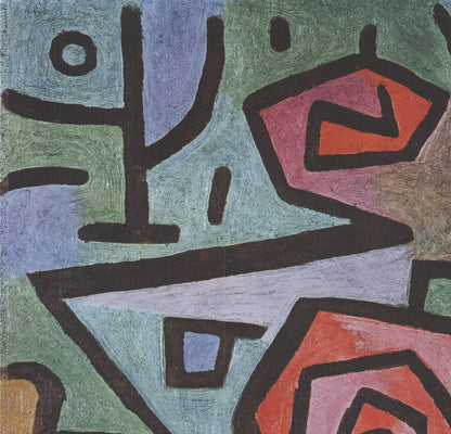 Paul Klee Heroic Roses " Offset Lithograph Modernism